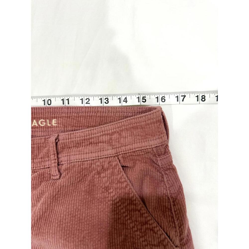 American Eagle Pink Corduroy 90’s High Rise Baggy Wide Leg Cargo Pants- Size 10 - Picture 9 of 9